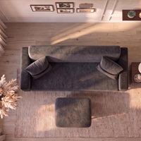 Patro 4 Seater L Shape Fabric Sofa | Modern Living Room Sofa