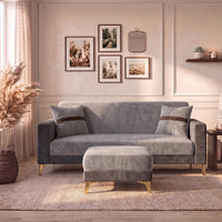 Patro 4 Seater L Shape Fabric Sofa | Modern Living Room Sofa