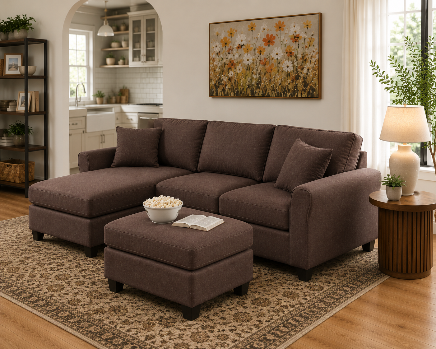 Napper 6 Seater LHS L Shape Sofa Set