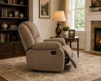Henry 1 Seater Fabric Manual Recliner | Premium Fabric Recliner Chair for Living Room