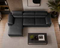 Renzo Leatherette Sofa For Living Room