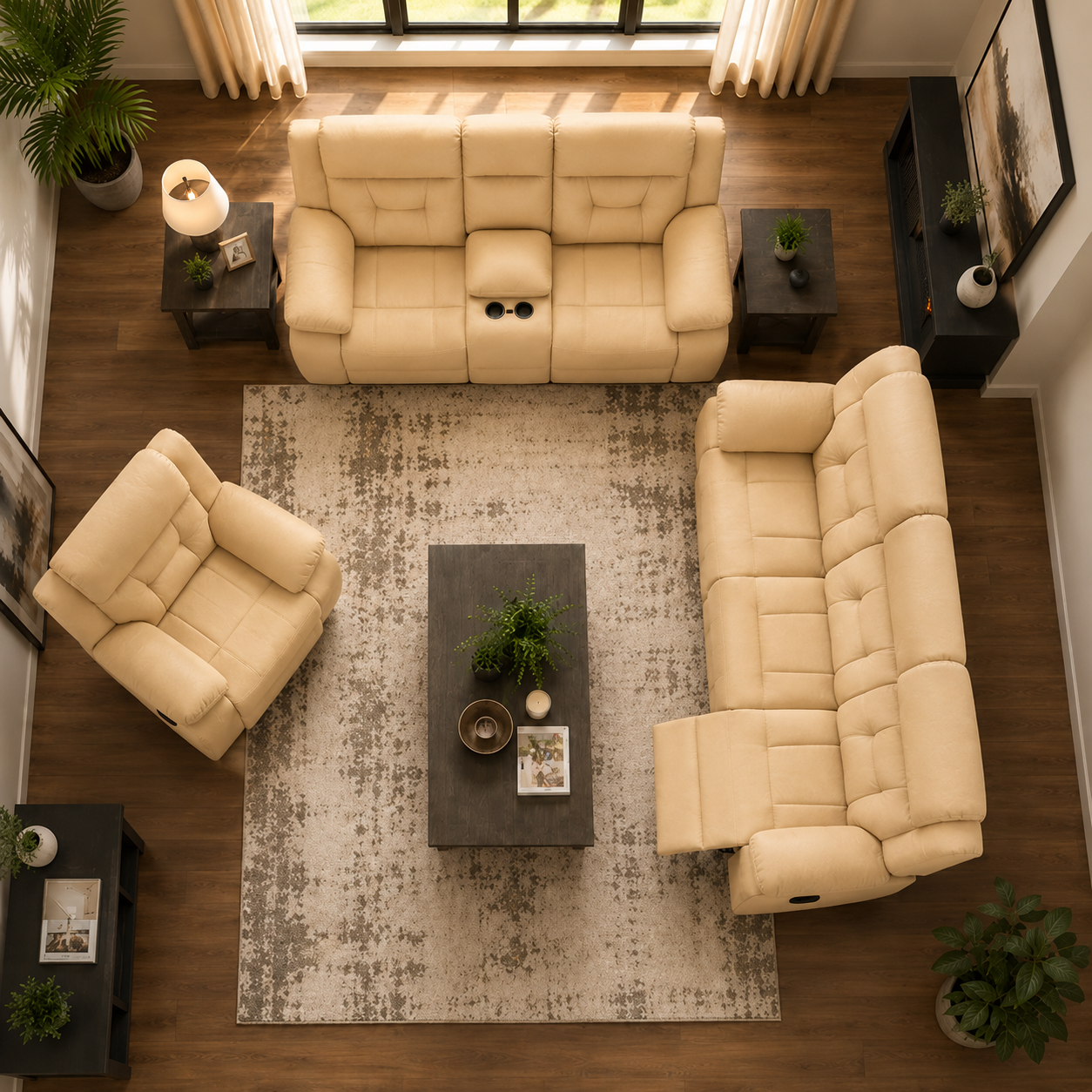 Pawel Manual Leatherette Recliner | Premium Recliner Chair for Living Room