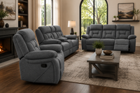 Pawel Manual Suede Leatherette Recliner