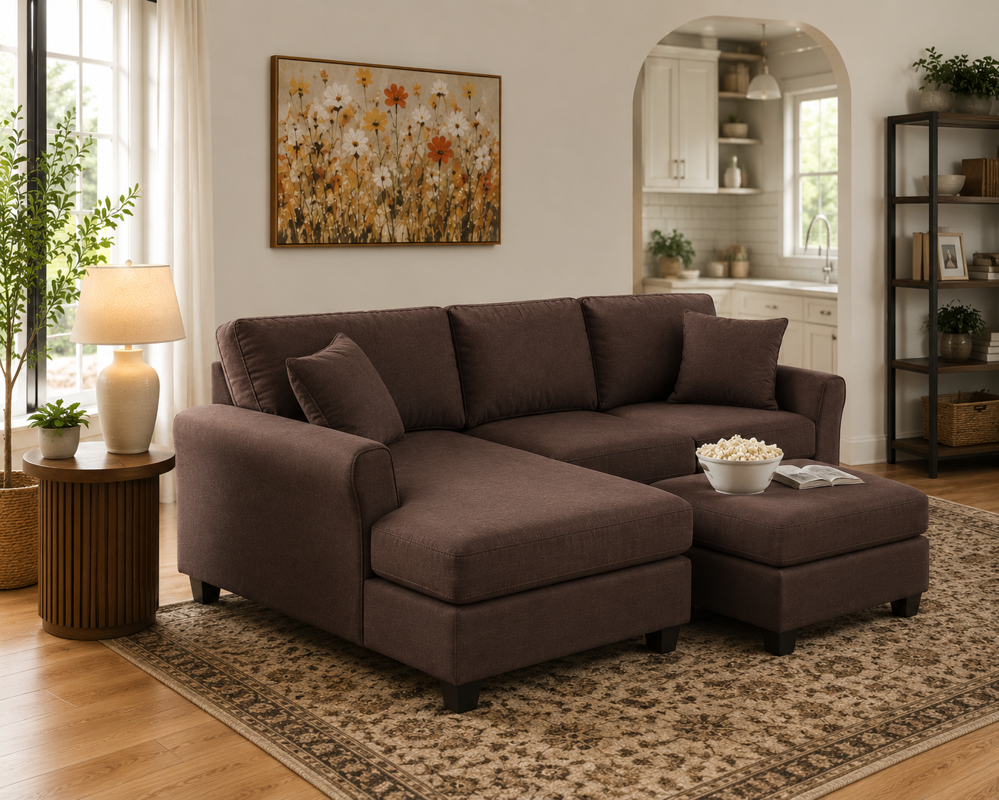 Napper 6 Seater LHS L Shape Sofa Set