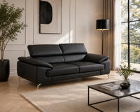 Renzo Leatherette Sofa For Living Room