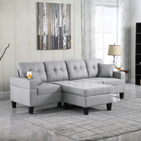 Madelyn 6 Seater Interchangeable L Shape Fabric Sofa For Living Room | Bedroom | Office