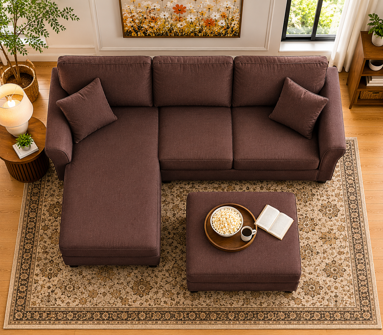 Napper 6 Seater LHS L Shape Sofa Set