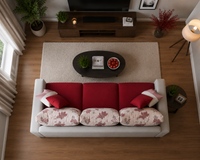 Wayland Modern Living Room Fabric Sofa – Luxury Comfortable Designer Sofa Set