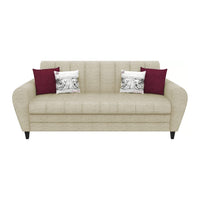 Bali Fabric 3 Seater Sofa In Grey Colour
