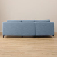 Flora 4 Seater L Shape Fabric Sofa For Living Room