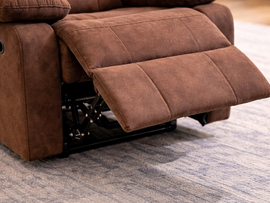 Luxora Velvet Fabric Manual Recliner Sofa, 1 Seater Recliner Chair with Adjustable Backrest & Footrest, Living Room Sofa