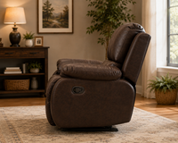 Denver 1 Seater Manual Recliner Chair – Luxury Leatherette Single Seater Recliner for Living Room