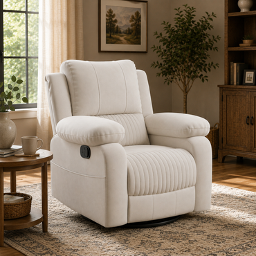 Aspen Manual Recliner Chair – Premium Single Seater Leatherette Recliner for Living Room