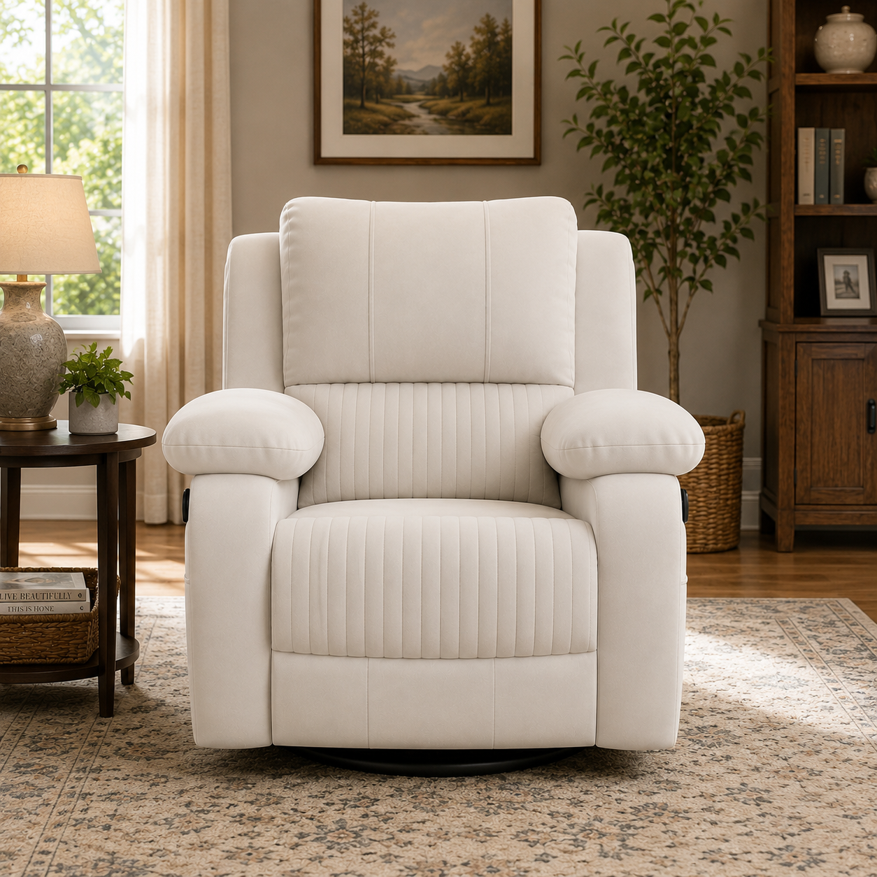 Aspen 1 Seater Manual Recliner Chair – Premium Single Seater Leatherette Recliner for Living Room