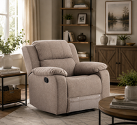 Lunex 1 Seater Manual Recliner Chair – Premium Fabric Recliner Sofa for Modern Living Room