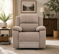 Lunex 1 Seater Manual Recliner Chair – Premium Fabric Recliner Sofa for Modern Living Room