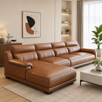 Marvella Modern Leatherette Sofa Set for Living Room | Premium L Shape Corner Sofa