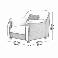 Ruben Fabric Sofa For Living Room