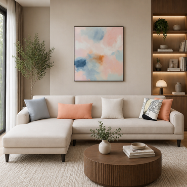 Laos Modern 5 Seater Sofa Set – Luxury Fabric Sofa for Living Room
