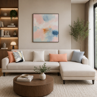 Laos Modern 5 Seater Sofa Set – Luxury Fabric Sofa for Living Room