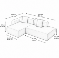 Aurelle Curved 4 seater Sofa Set – Modern Luxury Cream Fabric Sofa for Living Room