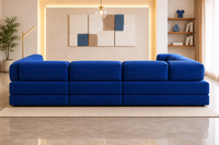 Vegas Modern Sofa Cum Bed with Premium Lounge Comfort – Luxury Convertible Fabric Sofa