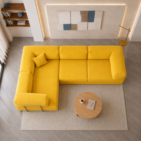 Vegas Modern Sofa Cum Bed with Premium Lounge Comfort – Luxury Convertible Fabric Sofa