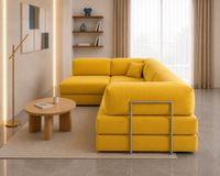Vegas Modern Sofa Cum Bed with Premium Lounge Comfort – Luxury Convertible Fabric Sofa