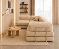 Vegas Modern Sofa Cum Bed with Premium Lounge Comfort – Luxury Convertible Fabric Sofa