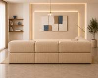 Vegas Modern Sofa Cum Bed with Premium Lounge Comfort – Luxury Convertible Fabric Sofa