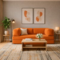 Vegas Modern Sofa Cum Bed with Premium Lounge Comfort – Luxury Convertible Fabric Sofa