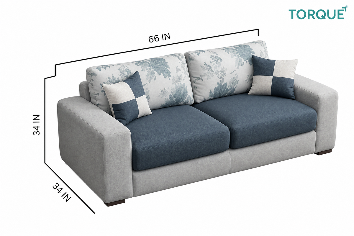 Wayland Modern Living Room Fabric Sofa | Luxury Comfortable Designer Sofa Set