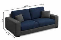 Wayland Modern Living Room Fabric Sofa | Luxury Comfortable Designer Sofa Set