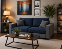 Wayland Modern Living Room Fabric Sofa | Luxury Comfortable Designer Sofa Set