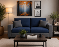 Wayland Modern Living Room Fabric Sofa | Luxury Comfortable Designer Sofa Set