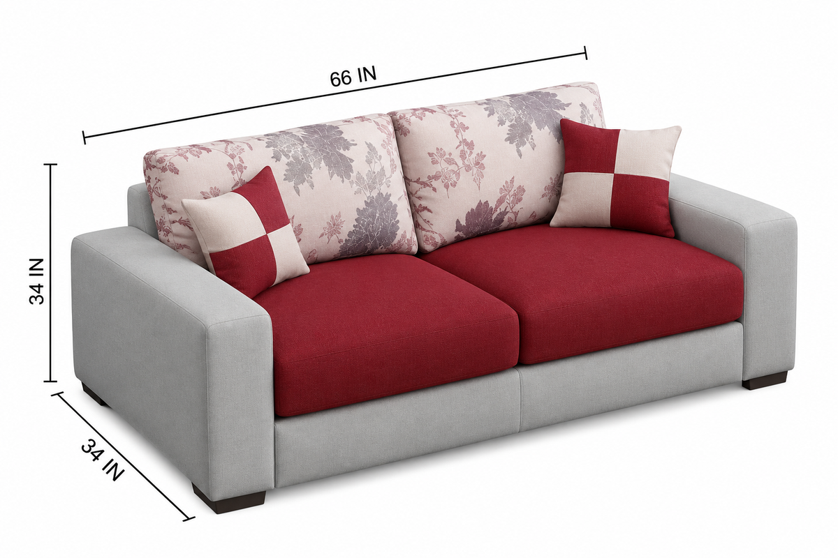 Wayland Modern Living Room Fabric Sofa | Luxury Comfortable Designer Sofa Set