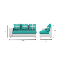 Jamestown L Shape Fabric Sofa Set For Living Room