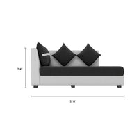 Jamestown L Shape Fabric Sofa Set For Living Room