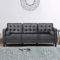 Drinel Leatherette Sofa for Living Room