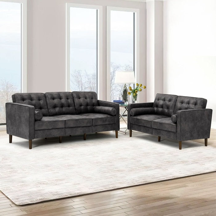 Drinel Leatherette Sofa for Living Room