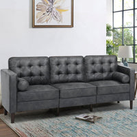 Drinel Leatherette Sofa for Living Room