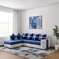 Jamestown L Shape Fabric Sofa Set For Living Room