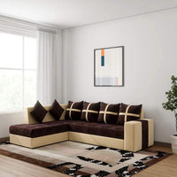 Jamestown L Shape Fabric Sofa Set For Living Room