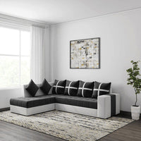 Jamestown L Shape Fabric Sofa Set For Living Room