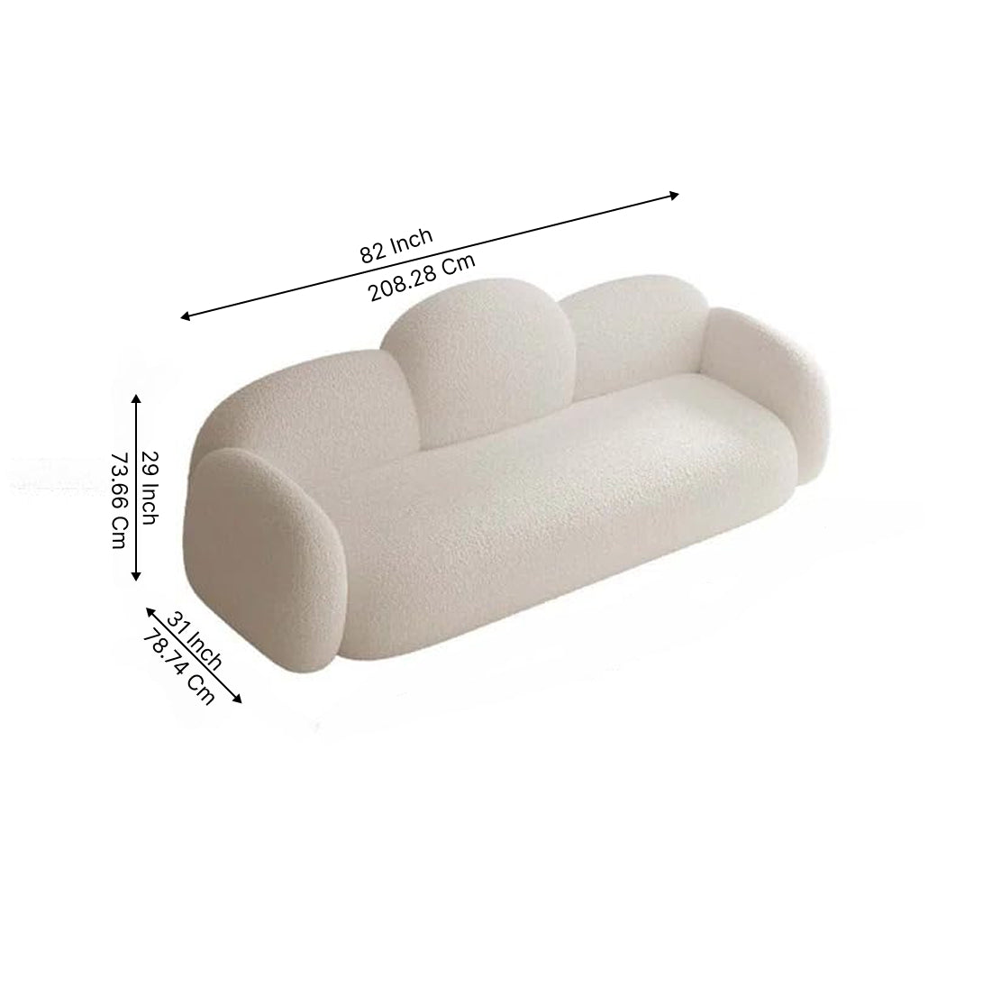 Maison Curve Designer 3+1+1 Seater