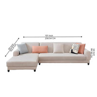 Laos Modern 5 Seater Sofa Set – Luxury Fabric Sofa for Living Room