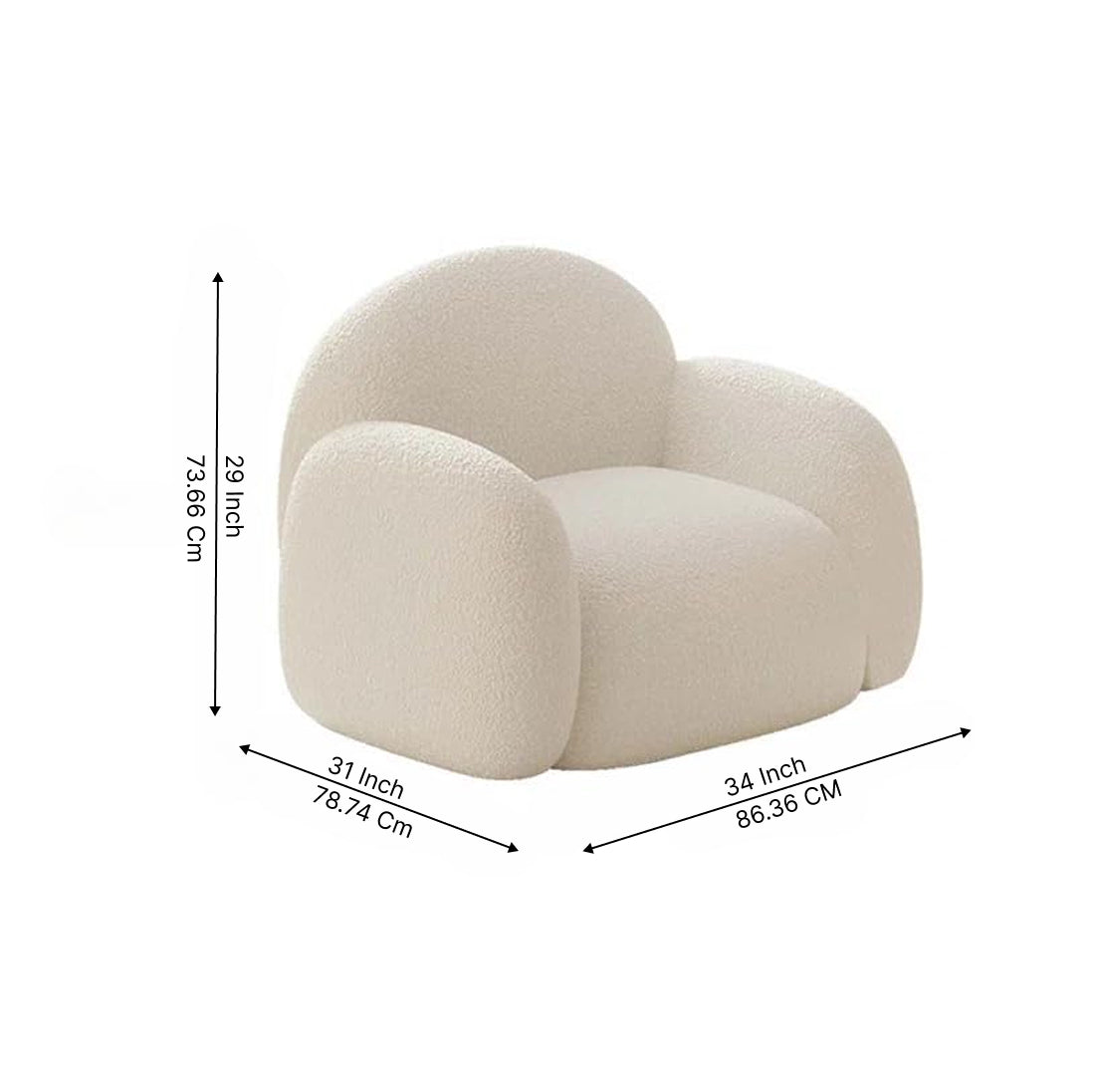 Maison Curve Designer 3+1+1 Seater