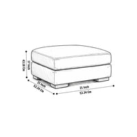 Mendoza Sofa Set for Living Room with Ottoman