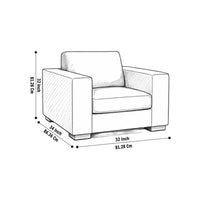 Mendoza Sofa Set for Living Room with Ottoman