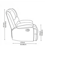 Milano 1 Seater Manual Recliner for Living Room
